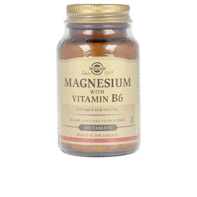 Magnésio + Vitamina B6 Solgar (100 uds) - debemcomavida.pt