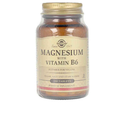 Magnésio + Vitamina B6 Solgar (100 uds) - debemcomavida.pt