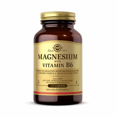 Magnésio Solgar Vitamina B6 250 Unidades - debemcomavida.pt
