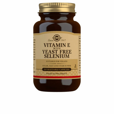 Vitamina E com Selénio Solgar   50 Unidades - debemcomavida.pt