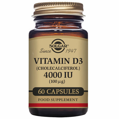 Vitamina D3 (Colecalciferol) Solgar 4000 iu - debemcomavida.pt