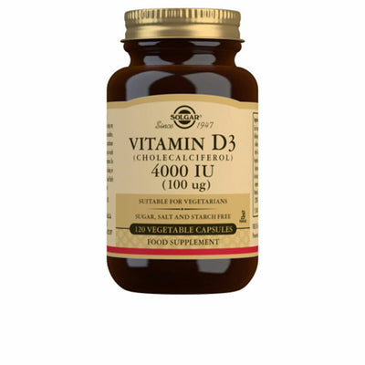 Vitamina D3 (Colecalciferol) Solgar 4000 UI 120 Unidades - debemcomavida.pt