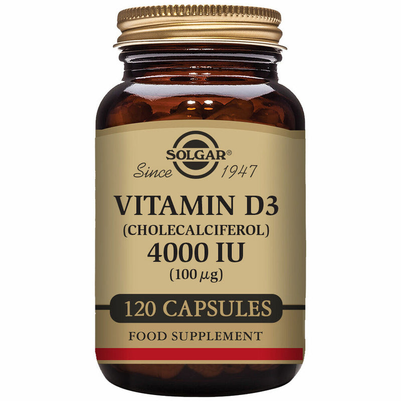 Vitamina D3 (Colecalciferol) Solgar 4000 iu - debemcomavida.pt