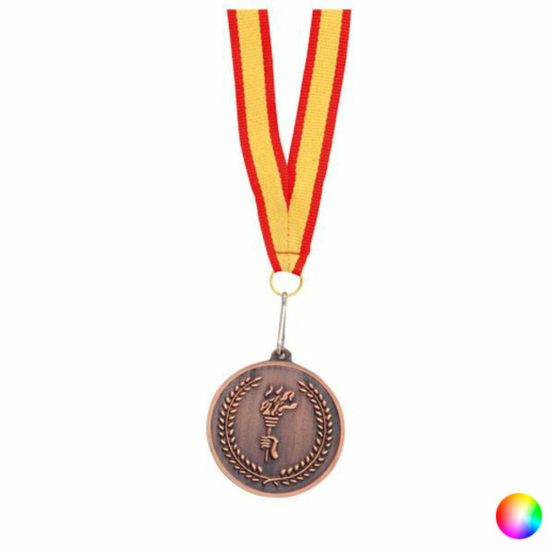 Medalha Metálica com Fita de Poliéster 143743 (50 Unidades) - debemcomavida.pt