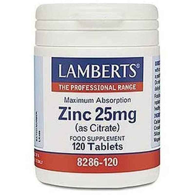 Complemento Alimentar Lamberts   Citrato de zinco 120 Unidades - debemcomavida.pt