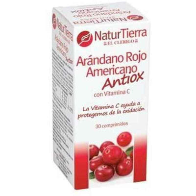 Complemento Alimentar Naturtierra Arándano Rojo Americano Vermelho Arandos Americano (30 comprimidos) (30 uds) - debemcomavida.pt