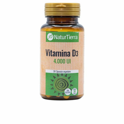 Complemento Alimentar Naturtierra Vitamina Vegetais Vitamina D3 (Óleo de Fígado de Peixe e Colecalciferol) (30 uds) - debemcomavida.pt
