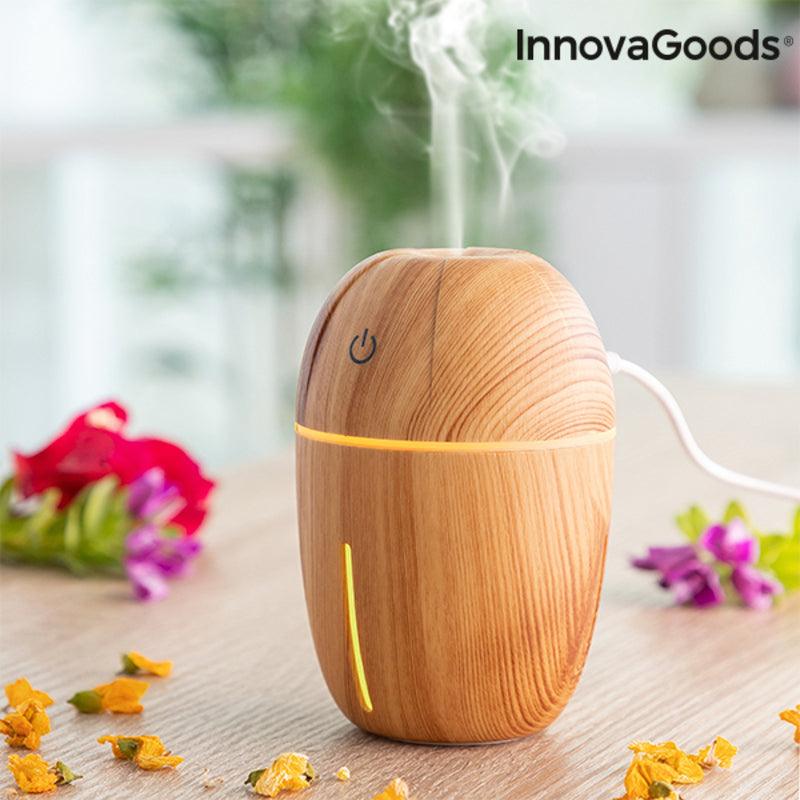 Mini-Humidificador Difusor de Aromas InnovaGoods Honey Pine Multicolor ABS Plástico (2 W) (Recondicionado A) - debemcomavida.pt