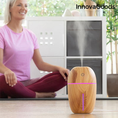 Mini-Humidificador Difusor de Aromas InnovaGoods Honey Pine Multicolor ABS Plástico (2 W) (Recondicionado A) - debemcomavida.pt