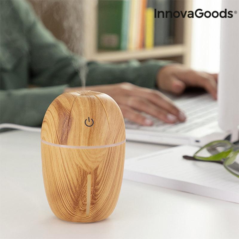 Mini-Humidificador Difusor de Aromas InnovaGoods Honey Pine Multicolor ABS Plástico (2 W) (Recondicionado A) - debemcomavida.pt