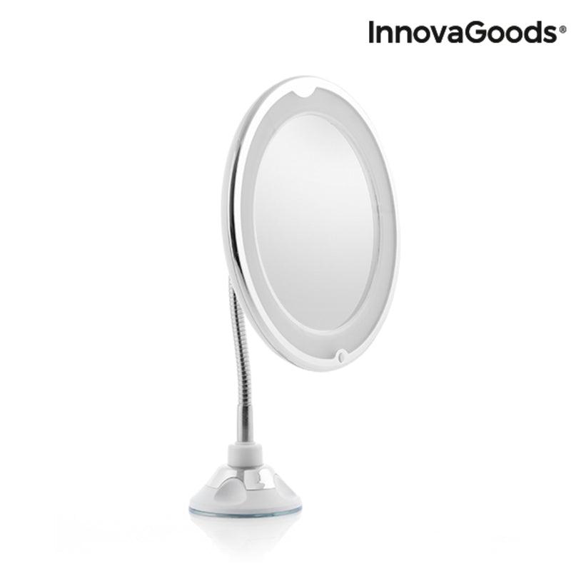 Espelho de Aumento LED com Braço Flexível e Ventosa Mizoom InnovaGoods IG814786 (Recondicionado C) - debemcomavida.pt