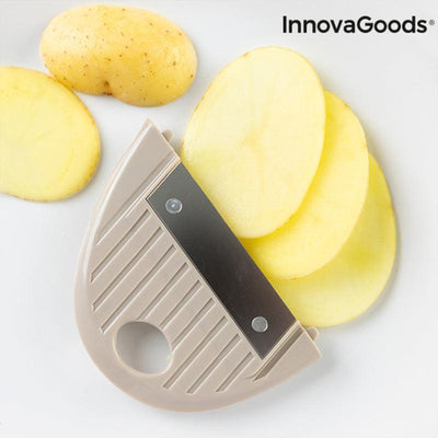 Mandolina-Ralador 5 em 1 Choppie+ InnovaGoods IG815127 Aço inoxidável (Recondicionado A) - debemcomavida.pt