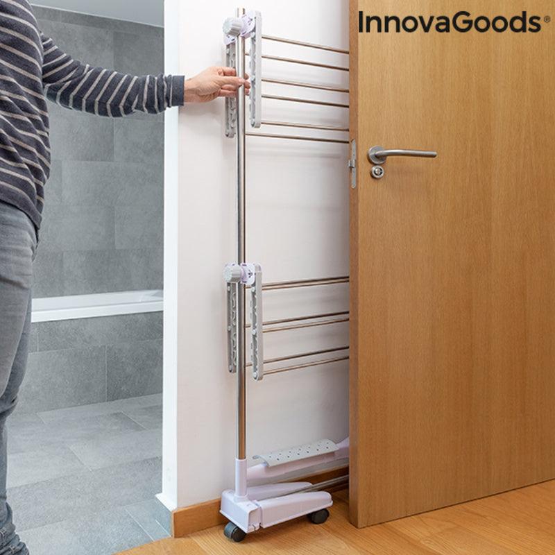 Estendal Elétrico Dobrável com Fluxo de Ar Breazy InnovaGoods IG815349 Branco Metal Alumínio (Recondicionado C) - debemcomavida.pt