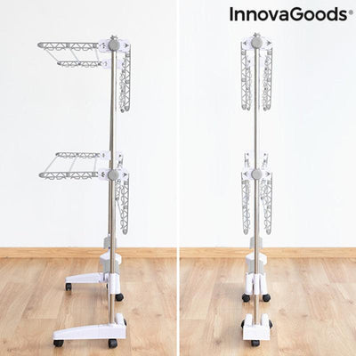 Estendal Elétrico Dobrável com Fluxo de Ar Breazy InnovaGoods IG815349 Branco Metal Alumínio (Recondicionado C) - debemcomavida.pt