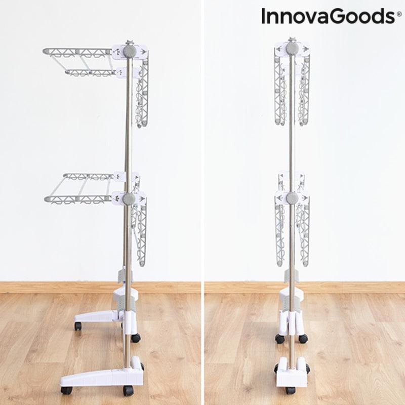 Estendal Elétrico Dobrável com Fluxo de Ar Breazy InnovaGoods IG815349 Alumínio Metal Branco (Recondicionado A) - debemcomavida.pt