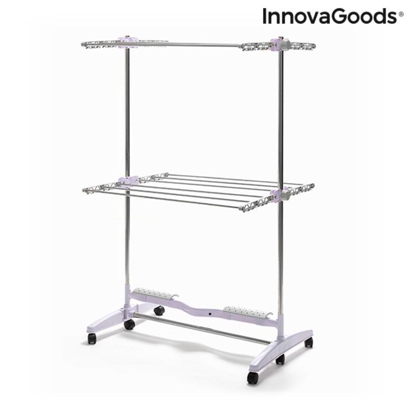 Estendal Elétrico Dobrável com Fluxo de Ar Breazy InnovaGoods IG815349 Alumínio Metal Branco (Recondicionado A) - debemcomavida.pt