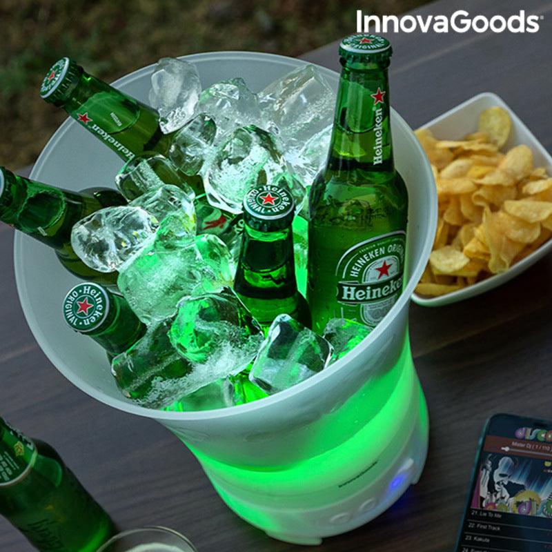 Balde de Gelo LED com Altifalante Recarregável Sonice InnovaGoods (Recondicionado A) - debemcomavida.pt