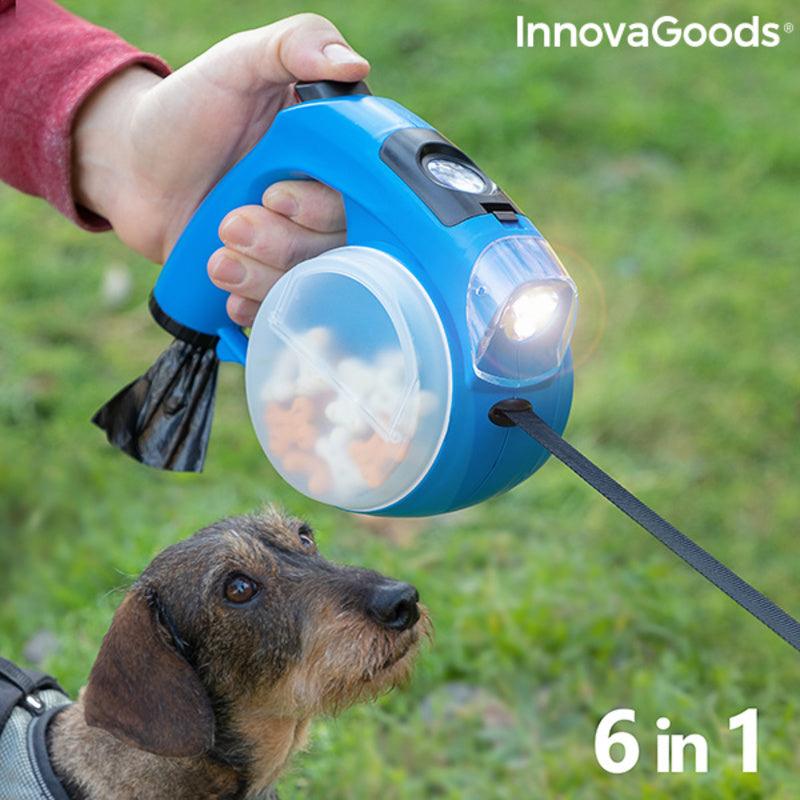 Trela Retrátil para Cães 6 em 1 Compet InnovaGoods IG815936 Azul (Recondicionado A) - debemcomavida.pt