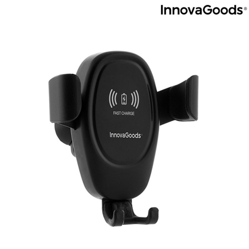 Suporte de telemóvel com carregador sem fios para automóveis InnovaGoods V0103067 (Recondicionado A) - debemcomavida.pt
