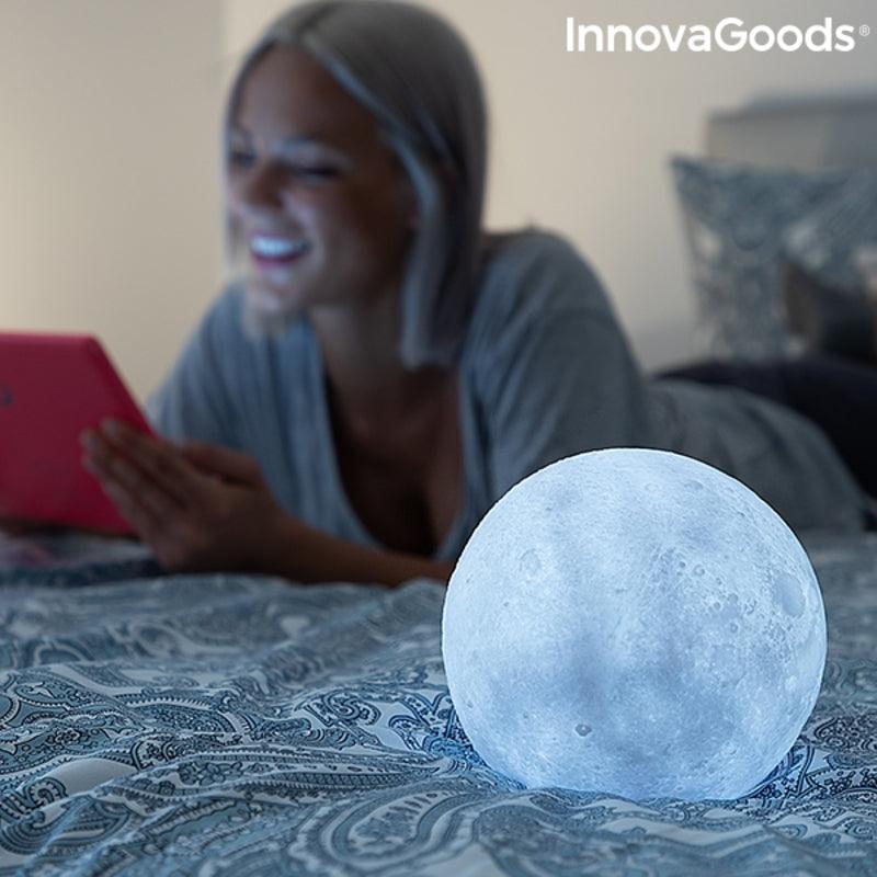 Lâmpada LED Recarregável Lua InnovaGoods Moondy (Recondicionado B) - debemcomavida.pt