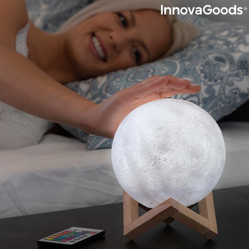 Lâmpada LED Recarregável Lua InnovaGoods Moondy (Recondicionado B) - debemcomavida.pt