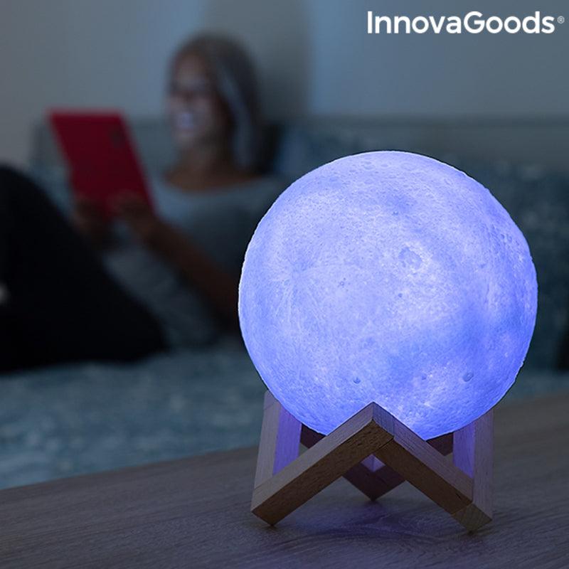 Lâmpada LED Recarregável Lua InnovaGoods Moondy (Recondicionado B) - debemcomavida.pt