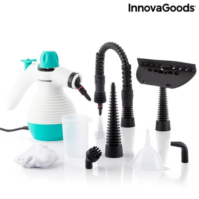 Vaporizador Manual Multiúsos com Acessórios 9 em 1 Steany InnovaGoods 0,35 L 3 Bar 1000W 1000 W (Recondicionado A) - debemcomavida.pt