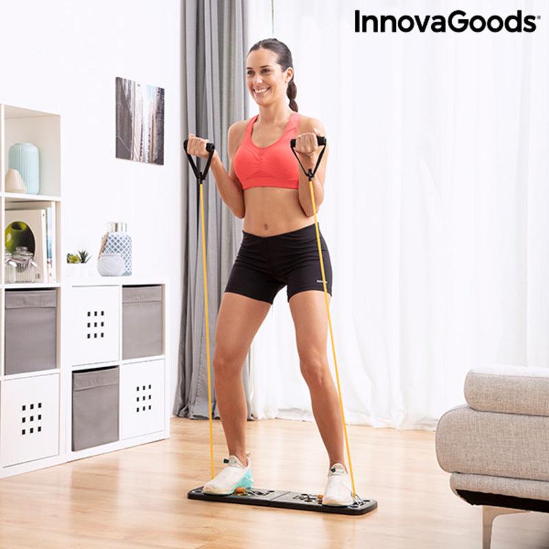 Prancha de flexões push-up com fitas de resistência de guia de exercícios Pulsher InnovaGoods Borracha (Recondicionado A) - debemcomavida.pt