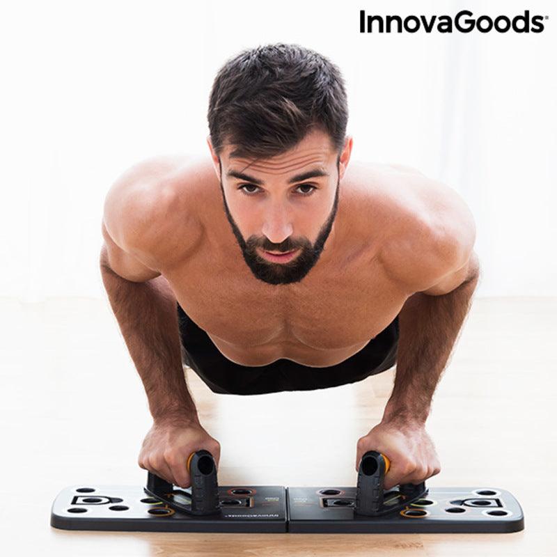 Prancha de flexões push-up com fitas de resistência de guia de exercícios InnovaGoods Pulsher (Recondicionado B) - debemcomavida.pt