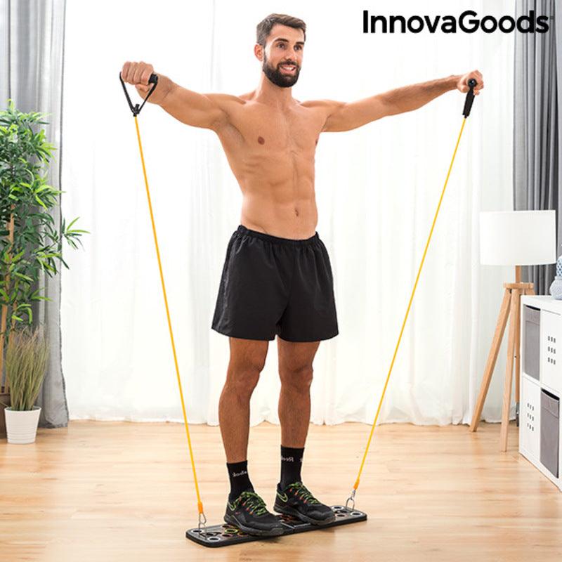 Prancha de flexões push-up com fitas de resistência de guia de exercícios InnovaGoods Pulsher (Recondicionado B) - debemcomavida.pt