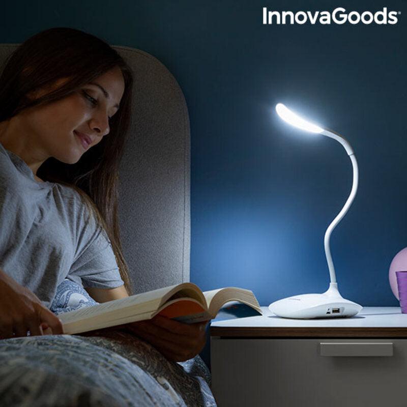 Lâmpada de Mesa Tátil Recarregável LED InnovaGoods Lum2Go Branco ABS Plástico (Recondicionado A) - debemcomavida.pt