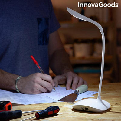 Lâmpada de Mesa Tátil Recarregável LED InnovaGoods Lum2Go Branco ABS Plástico (Recondicionado A) - debemcomavida.pt