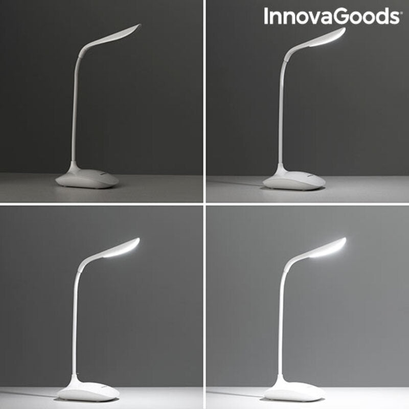 Lâmpada de Mesa Tátil Recarregável LED InnovaGoods Lum2Go Branco ABS Plástico (Recondicionado A) - debemcomavida.pt