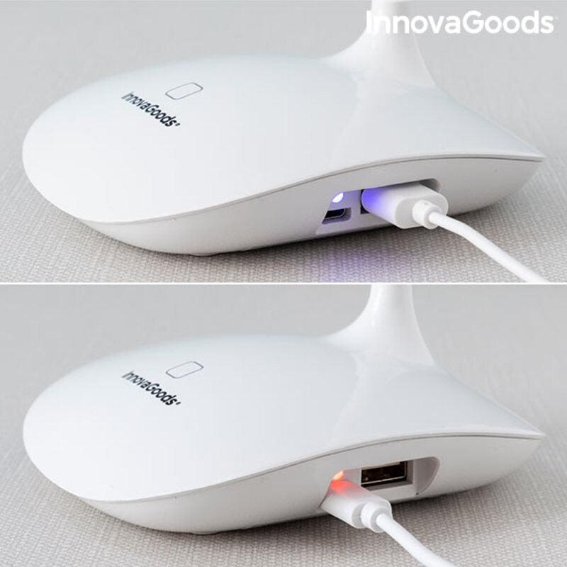 Lâmpada de Mesa Tátil Recarregável LED InnovaGoods Lum2Go Branco ABS Plástico (Recondicionado A) - debemcomavida.pt