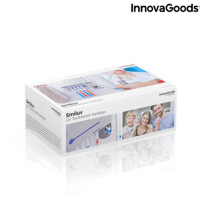 Esterilizador UV de Escovas de Dentes com Suporte e Dispensador de Pasta de Dentes Smiluv InnovaGoods Branco (Recondicionado B) - debemcomavida.pt