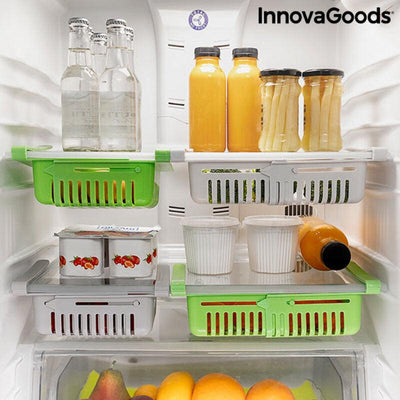 Organizador de Frigorífico Ajustável Friwer InnovaGoods V0103197 (Recondicionado A+) - debemcomavida.pt