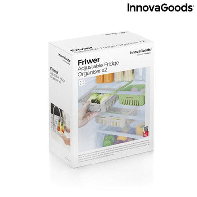 Organizador de Frigorífico Ajustável Friwer InnovaGoods V0103197 (Recondicionado A+) - debemcomavida.pt