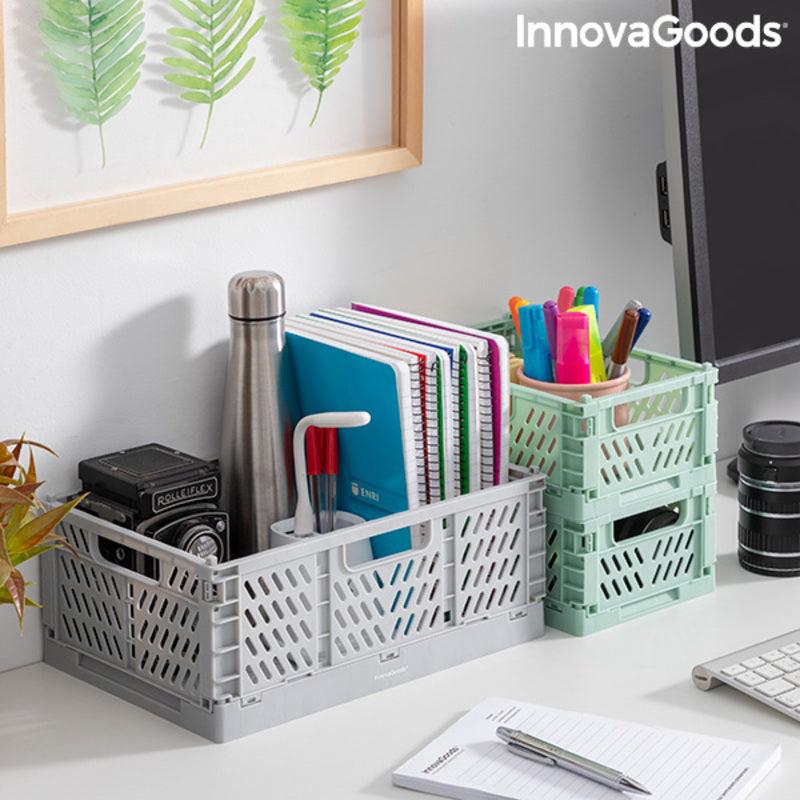 Conjunto de 3 Caixas Organizadoras Dobráveis e Empilháveis Boxtor InnovaGoods V0103244 (Recondicionado B) - debemcomavida.pt