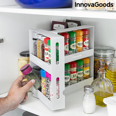 Organizador de Especiarias Deslizante e Giratório Swice InnovaGoods B098QMK8PV Cinzento (Recondicionado B) - debemcomavida.pt