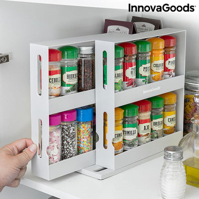 Organizador de Especiarias Deslizante e Giratório Swice InnovaGoods B098QMK8PV Cinzento (Recondicionado B) - debemcomavida.pt