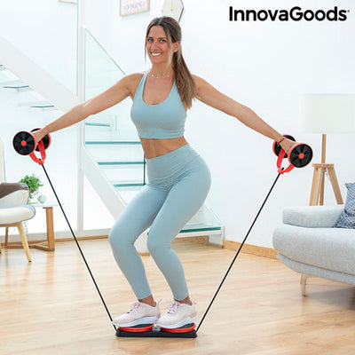 Rolo Abdominal com Discos Giratórios, Bandas Elásticas e Guia de Exercícios InnovaGoods Twabanarm (Recondicionado B) - debemcomavida.pt