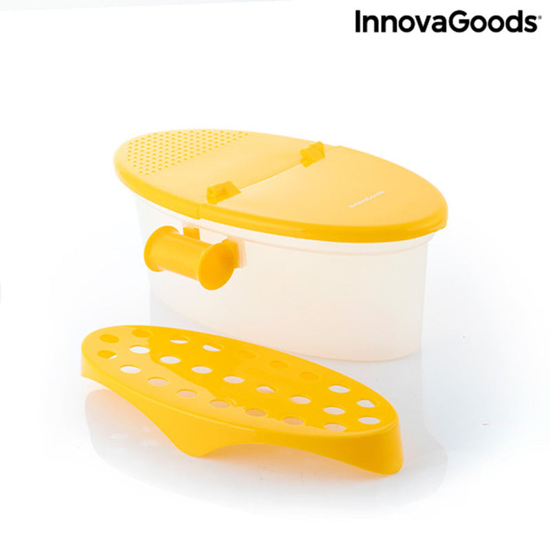 Caixa para Cozinhar Massa no Micro-ondas 4 em 1 com Acessórios e Receitas Pastrainest InnovaGoods Transparente Amarelo Multicolo - debemcomavida.pt