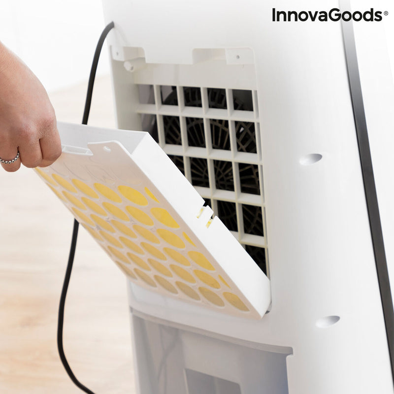Climatizador por Evaporação sem Pás com LED InnovaGoods EVAREER Branco (Recondicionado D) - debemcomavida.pt
