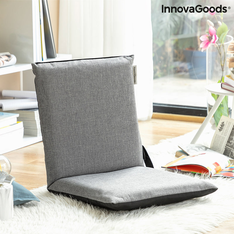 Cadeira de Chão Reclinável InnovaGoods Sitinel Cinzento Plástico (Recondicionado A) - debemcomavida.pt