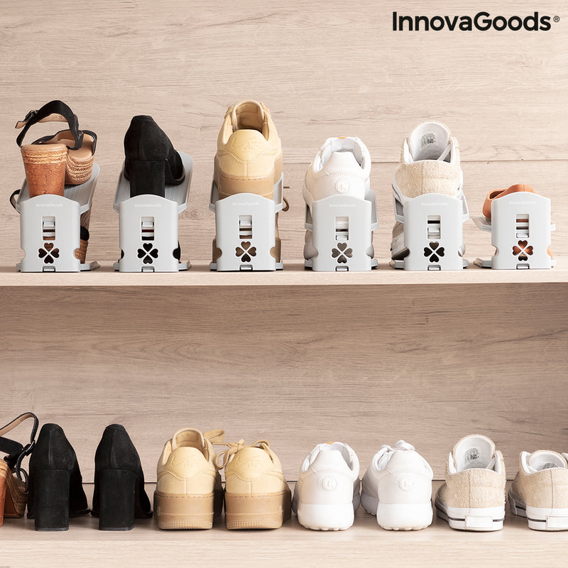 Organizador de Sapatos Regulável Sholzzer InnovaGoods 6 Unidades (Recondicionado A) - debemcomavida.pt