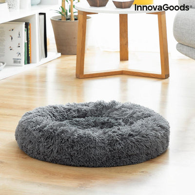 Cama Antistresse para Animais de Estimação Bepess InnovaGoods Ø 60 cm Cinzento (Recondicionado A) - debemcomavida.pt