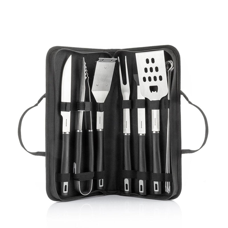 Kit de Utensílios para Churrasco com Estojo BBSet InnovaGoods 12 Peças Metal (Recondicionado A) - debemcomavida.pt