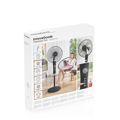 Ventilador de Pé InnovaGoods Preto 45 W (Recondicionado C) - debemcomavida.pt