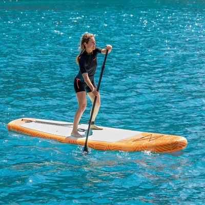 Prancha de Paddle Surf Insuflável 2 em 1 com Assento e Acessórios Siros InnovaGoods 10'5" 320 cm Laranja (Recondicionado B) - debemcomavida.pt