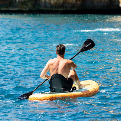 Prancha de Paddle Surf Insuflável 2 em 1 com Assento e Acessórios Siros InnovaGoods 10'5" 320 cm Laranja (Recondicionado C) - debemcomavida.pt